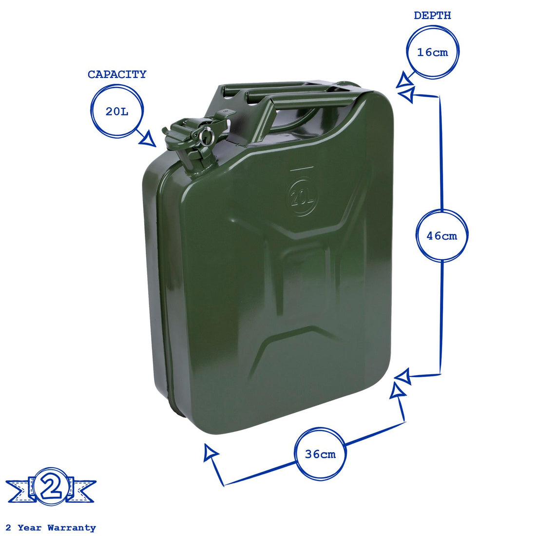 20L Steel Jerry Can