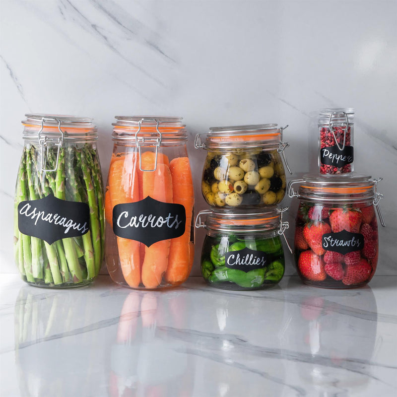 Glass kitchen food storage containers