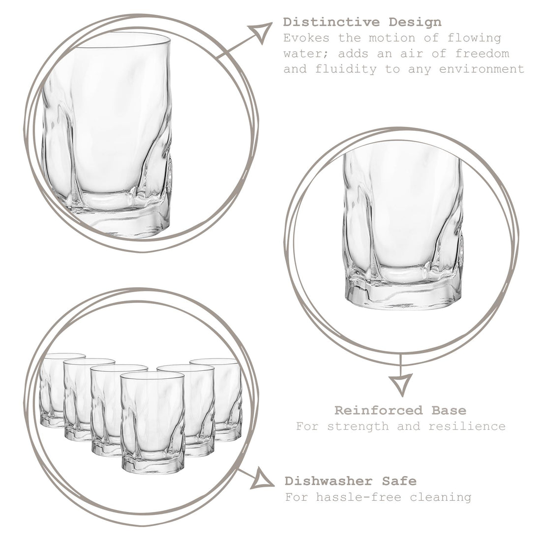 Sorgente Water Glass - 300ml - Clear