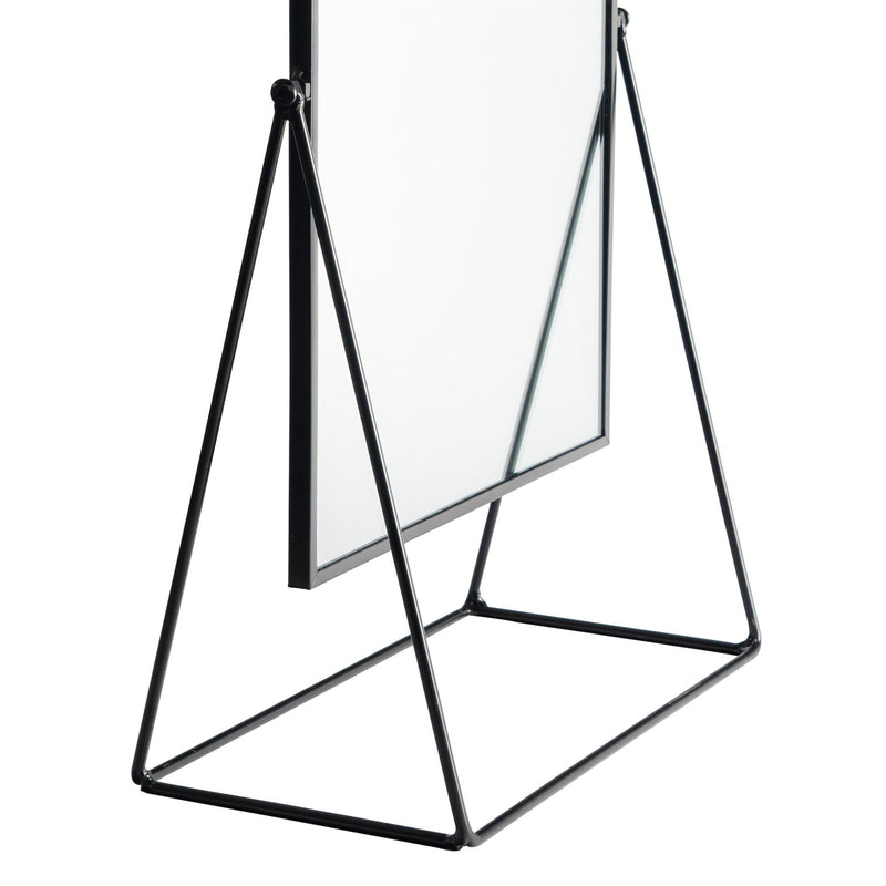 Harbour Housewares Dressing Table Vanity Mirror - 32cm - Black