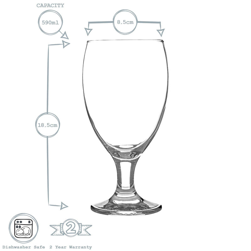 Rink Drink  Empire Classic Snifter Beer Glass  - 590ml - Clear