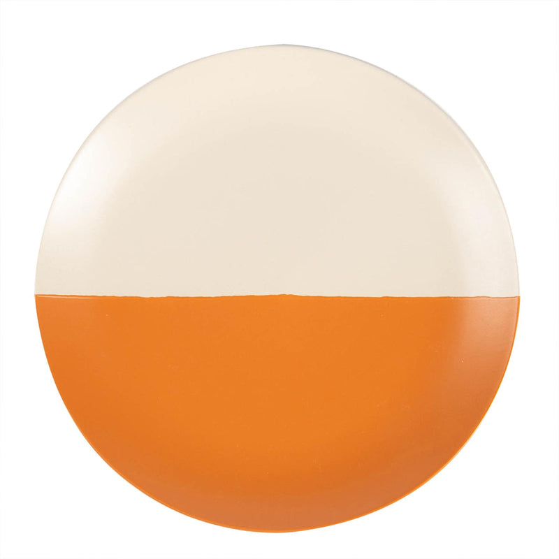 Nicola Spring Ceramic Dipped Side Plate - 20.5cm - Burnt Orange