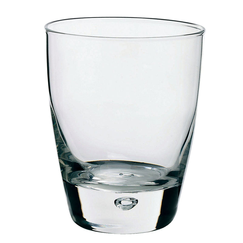 Bormioli Rocco 6 Luna Bubble Base Glass Whiskey Glasses - 260ml