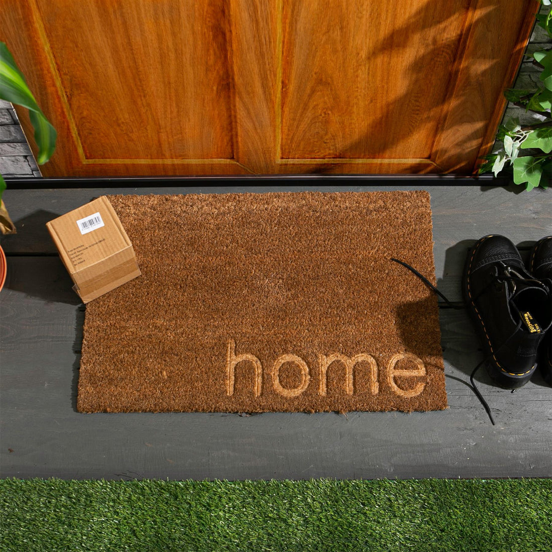 Coir Door Mat - 60 x 40cm - Embossed Home