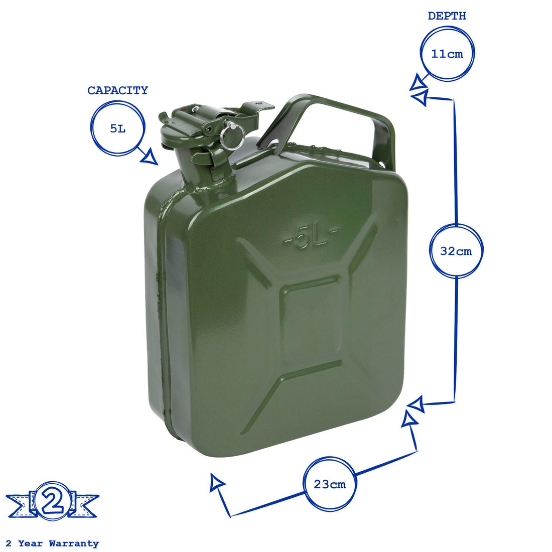 5L Steel Jerry Can