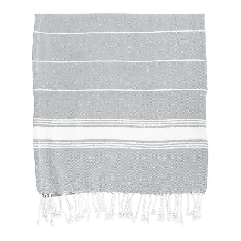 Nicola Spring Turkish Beach Towel - Grey