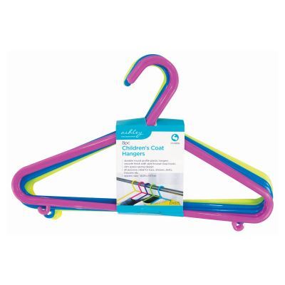 Multi Plastic Children's Hangers - Pack of 8 - By Ashley