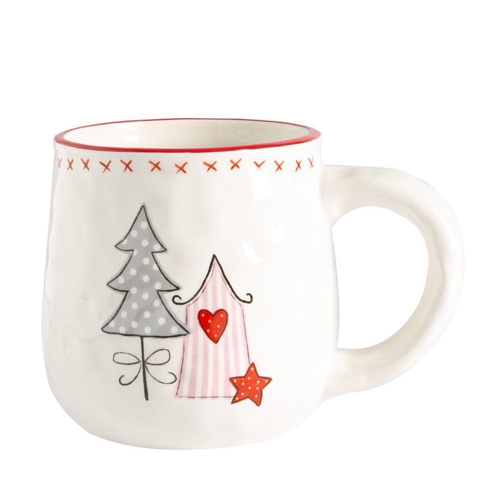 Nicola Spring Christmas Coffee Mug - 475ml - Patchwork