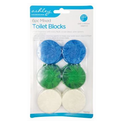 Multi Toilet Blocks - Pack of 6 - By Ashley