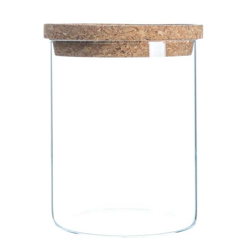 Argon Tableware Glass Storage Jar with Cork Lid - 750ml