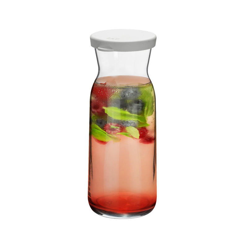 Argon Tableware Brocca Glass Water Carafe with Lid - 700ml