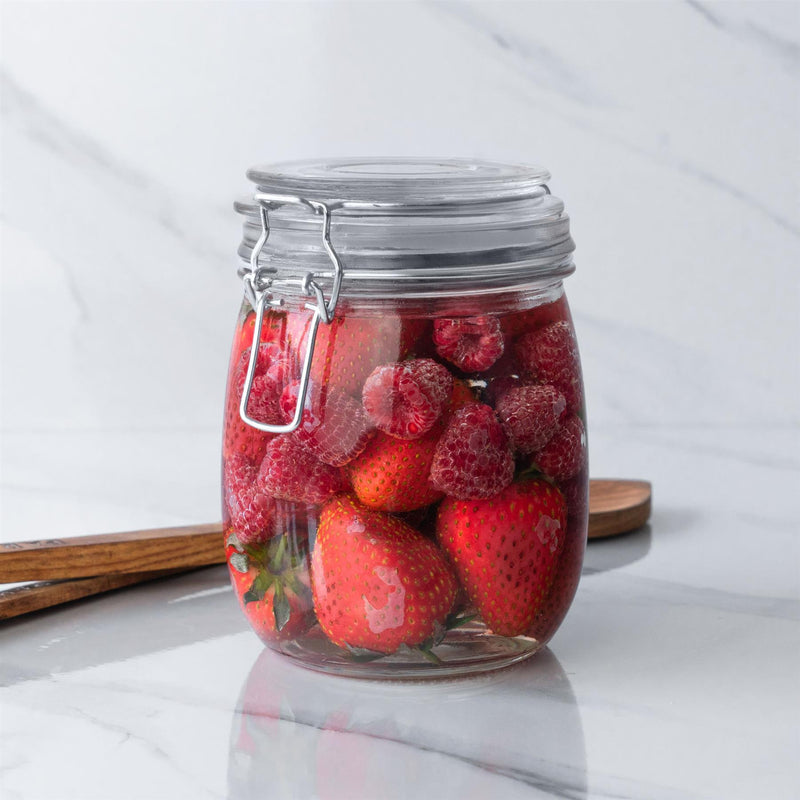 Argon Tableware Food Storage Jars with Clip Top Lid
