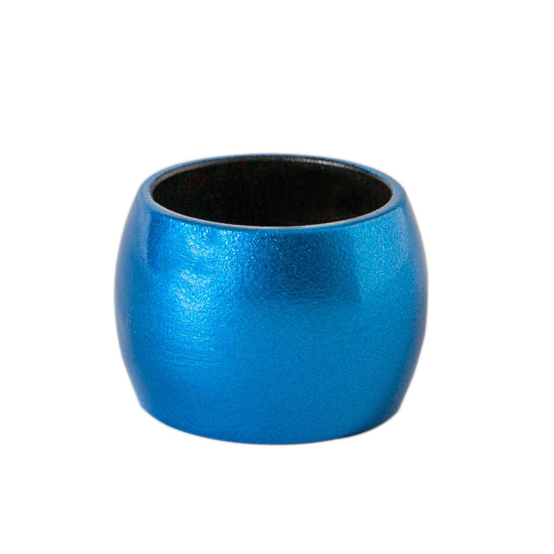 Argon Tableware Metallic Napkin Ring - 4.5cm - Blue