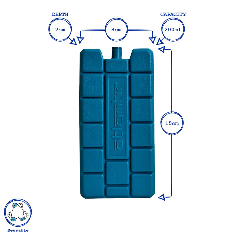 Blue 200ml Freezer Blocks - Pack of 2 - By Atlantic