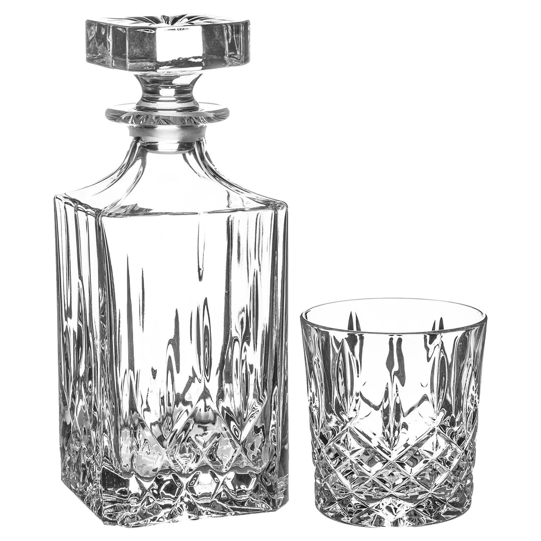 RCR Crystal 5 Piece Orchestra Whisky Decanter &amp; Glasses Set