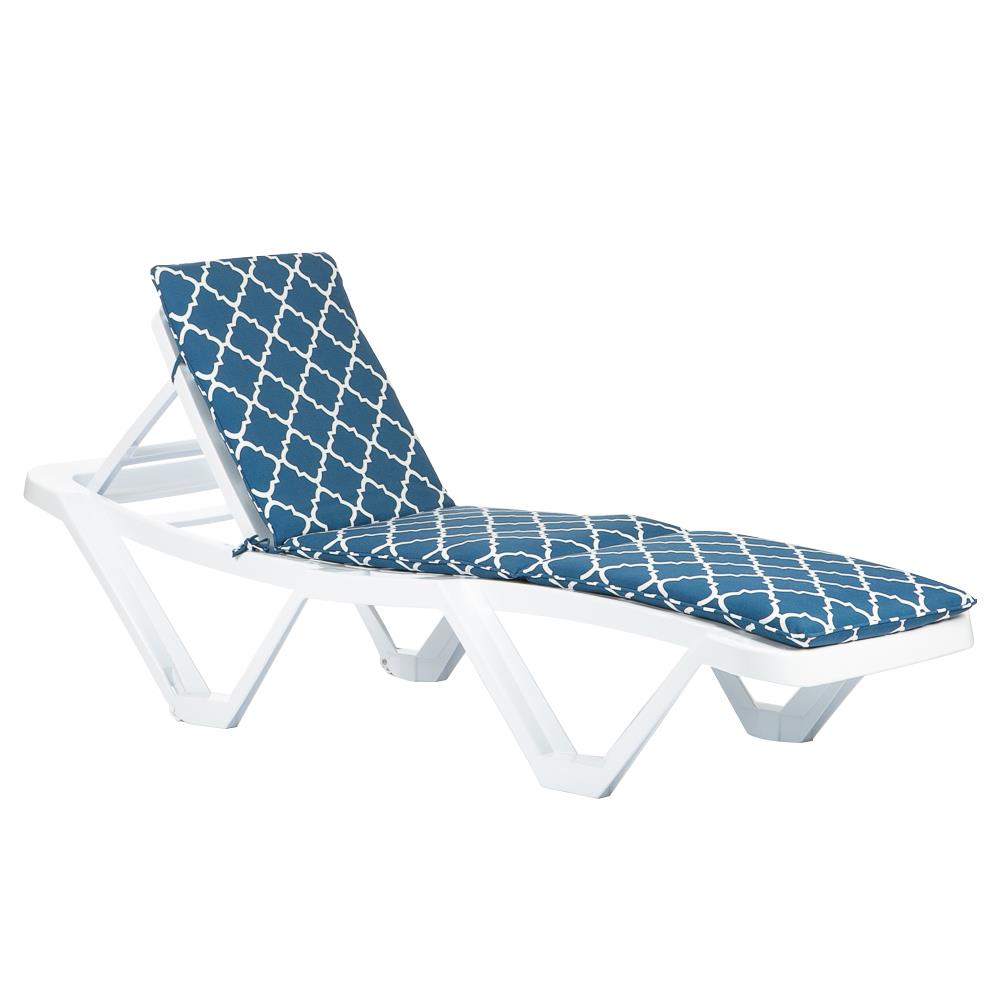 Master Sun Lounger Cushions - Navy Moroccan