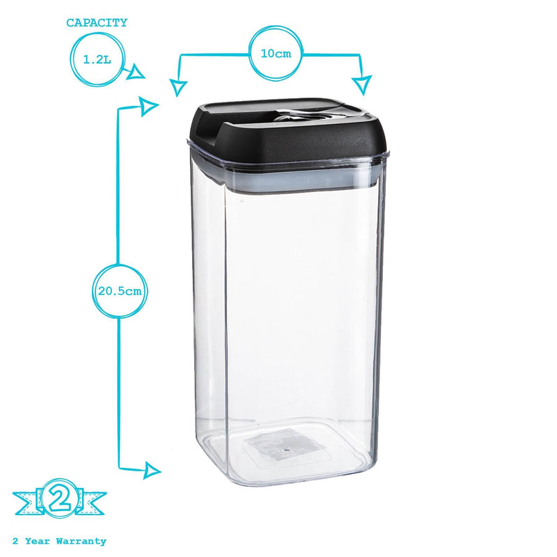 Flip Lock Plastic Food Storage Container - 1.2 Litre
