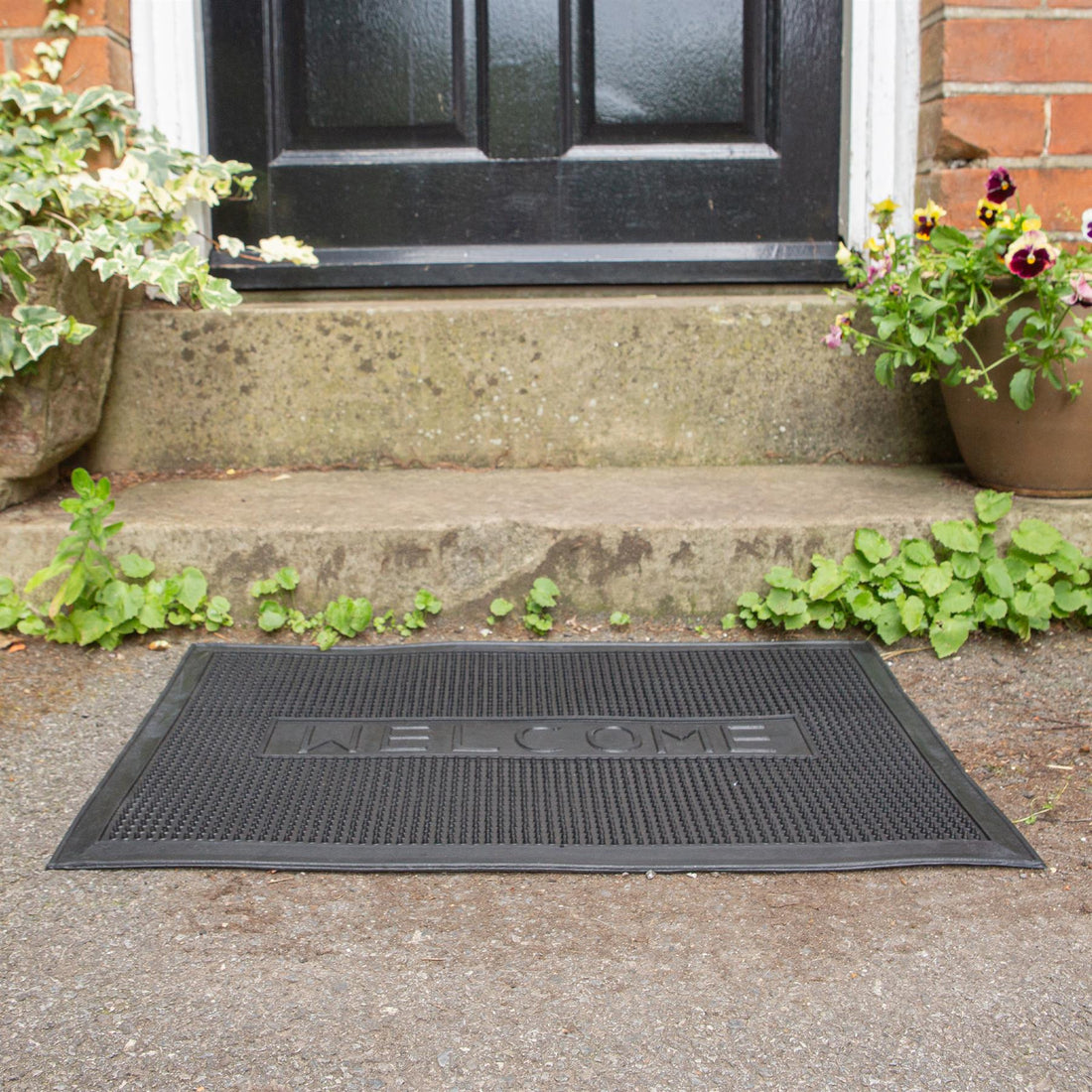 60cm x 40cm Welcome Heavy Duty Rubber Door Mat