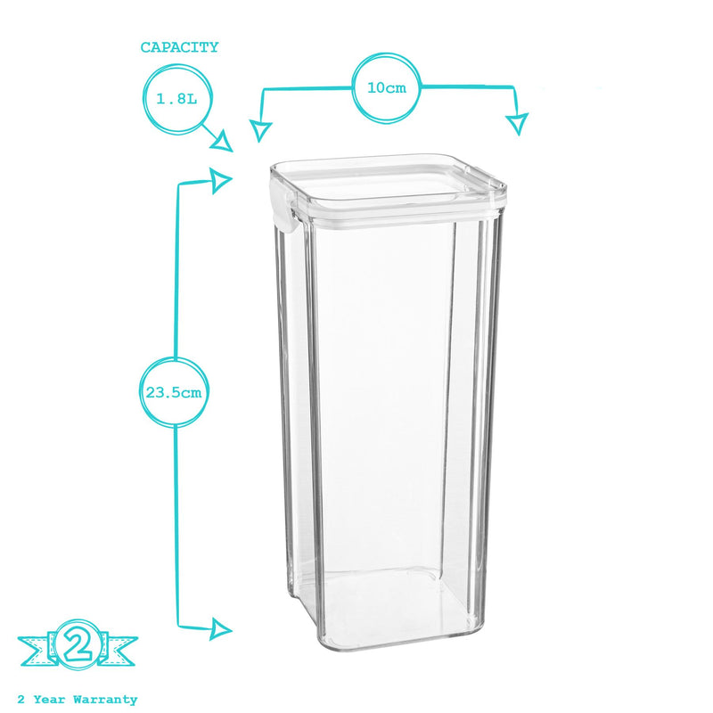 Argon Tableware Plastic Food Storage Container - 1.8 Litre
