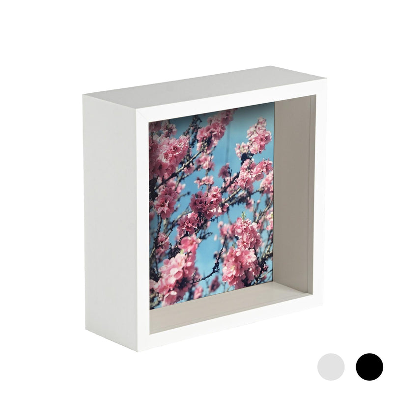 Nicola Spring Deep Box Photo Frame - 8 x 8 - White