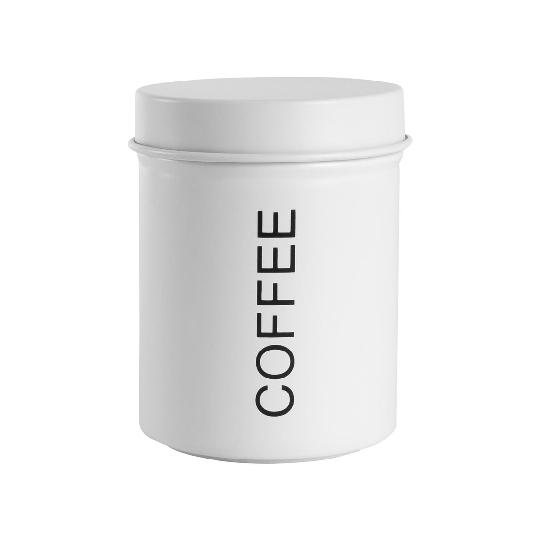 Harbour Housewares Vintage Coffee Storage Canister - Matte White