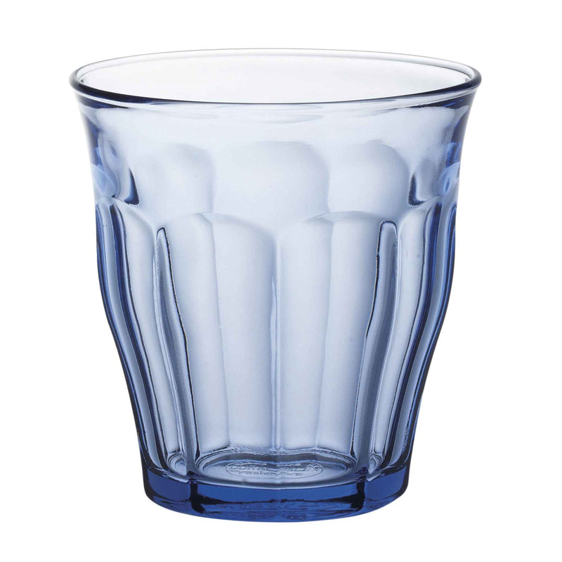 Duralex Picardie Traditional Glass Drinking Tumbler - Blue - 250ml