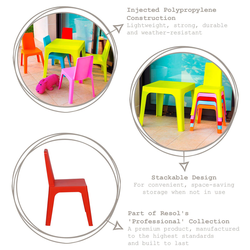 Julieta Children's Plastic Garden Play Chair - By Resol