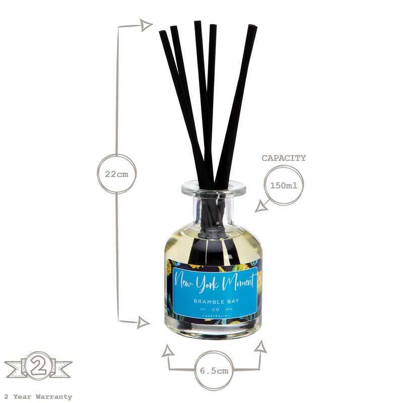 150ml New York Moment Botanical Scented Reed Diffuser - By Bramble Bay