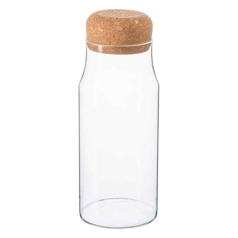 Argon Tableware Glass Storage Bottle with Cork Lid - 720ml
