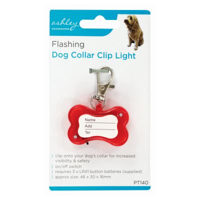 Red Flashing Dog Collar Light - By Ashley