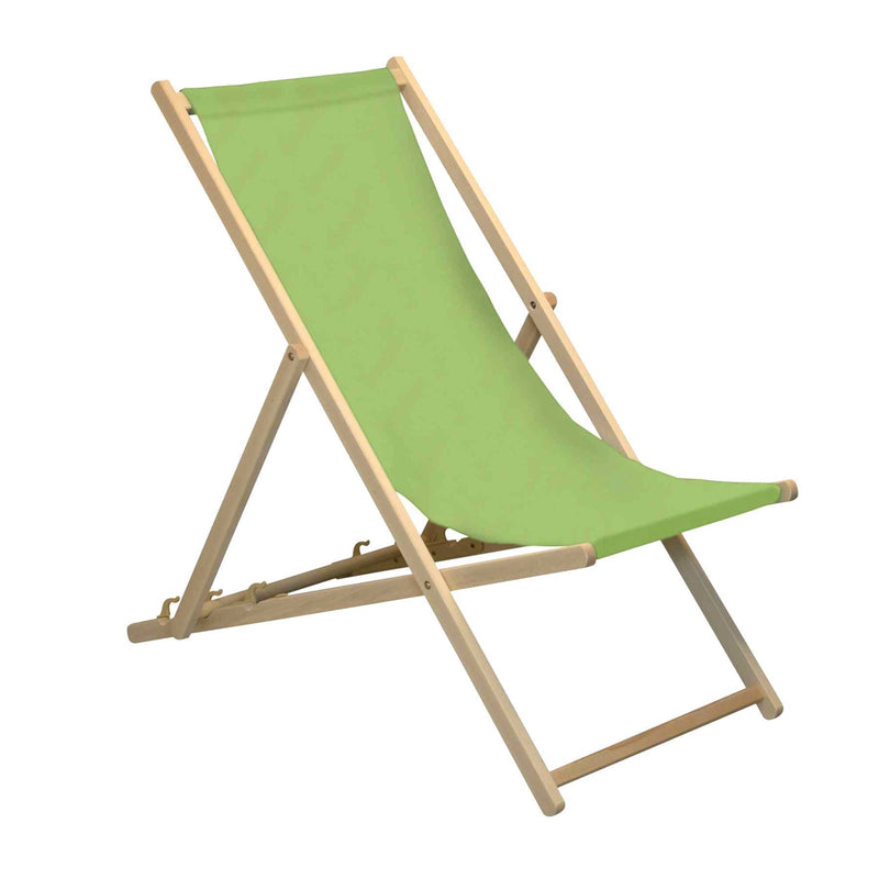 Harbour Housewares Beach Deck Chair with easy to adjust back recline