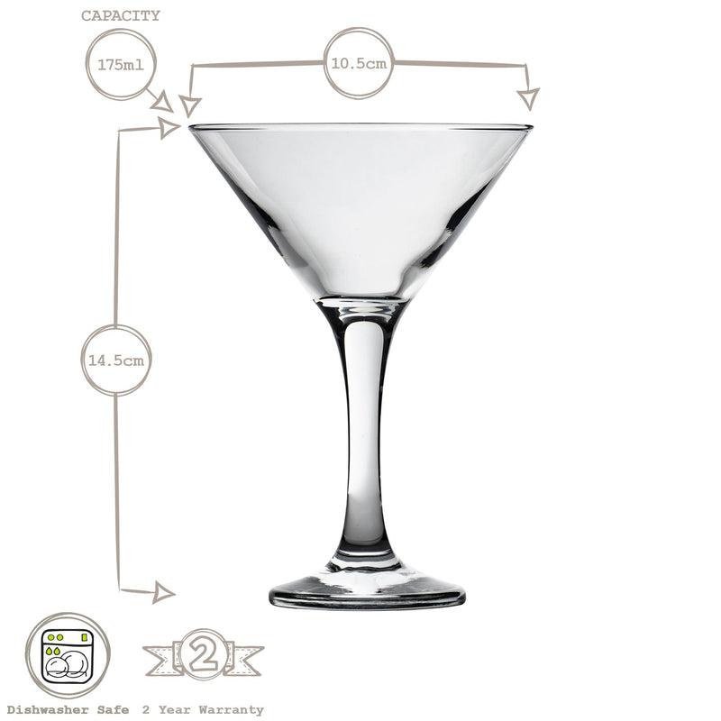 175ml Misket Martini Glasses - By LAV