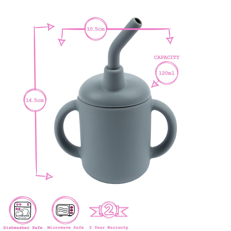 120ml Baby Silicone Sippy Cup - By Tiny Dining