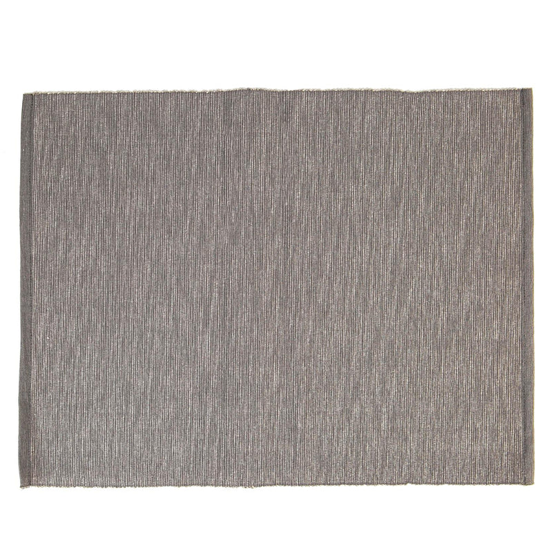 Nicola Spring Ribbed Cotton Placemat - Steel Grey