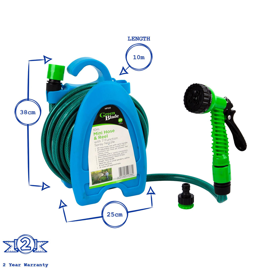 10m Mini Hose with Spray Gun