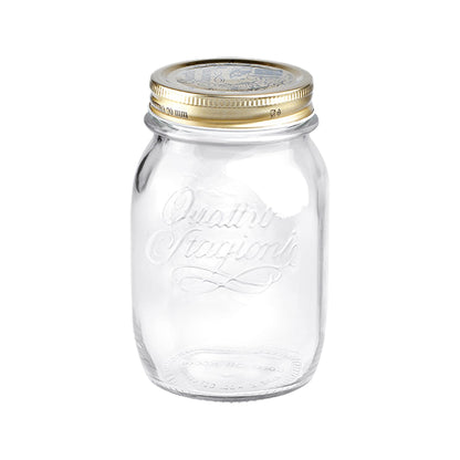 Quattro Stagioni Glass Storage Jar - 500ml
