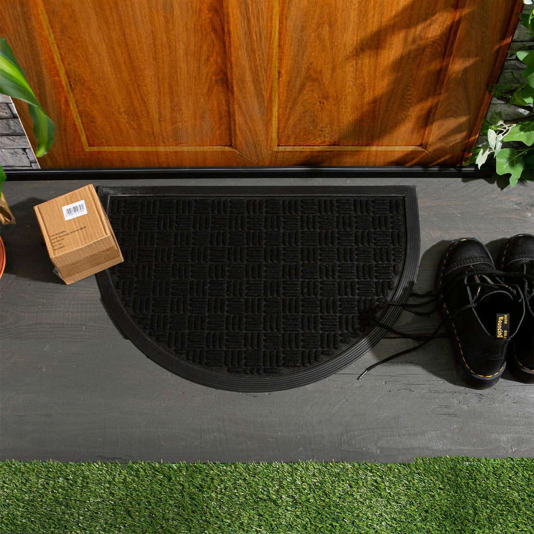 Heavy Duty Door Mat - 60 x 40cm - Black