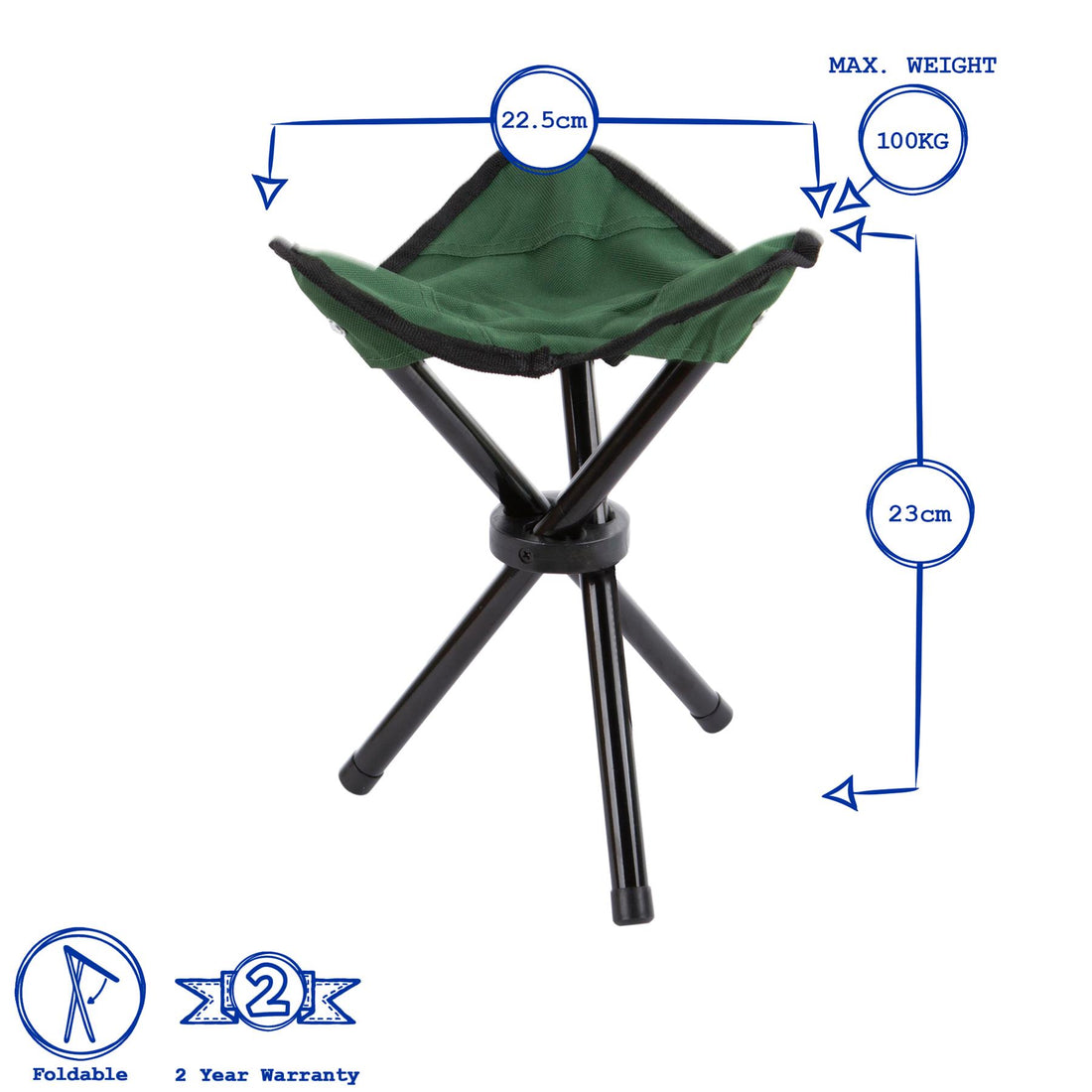 Folding Canvas Camping Stool