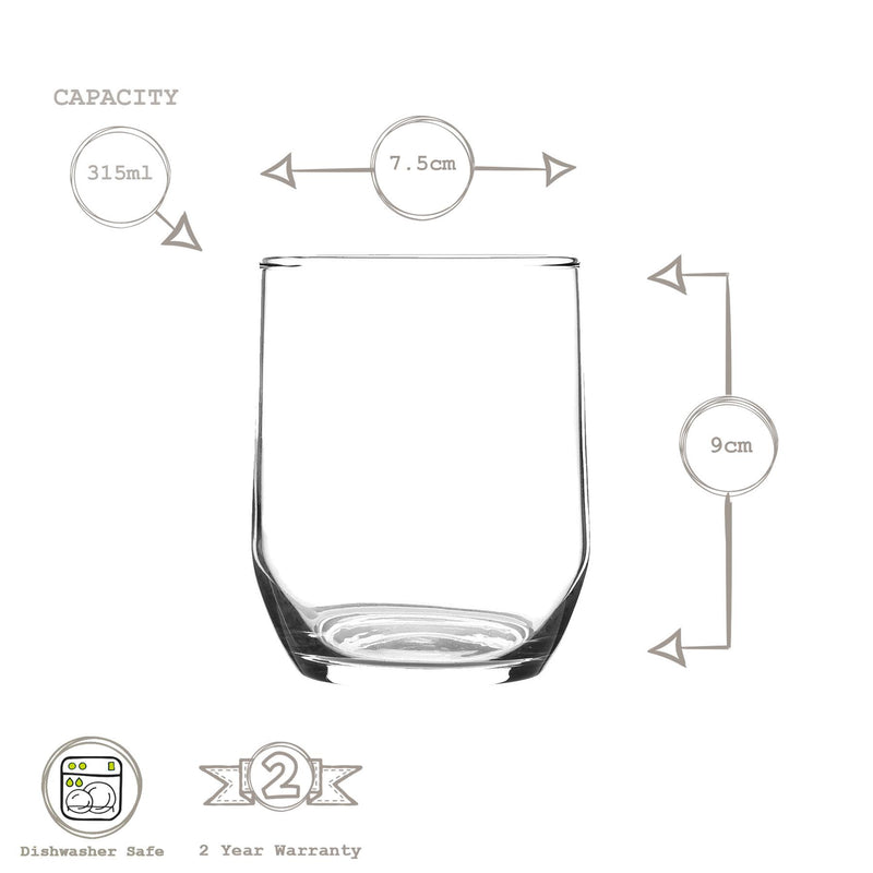 LAV Sude Whiskey Glass - 315ml