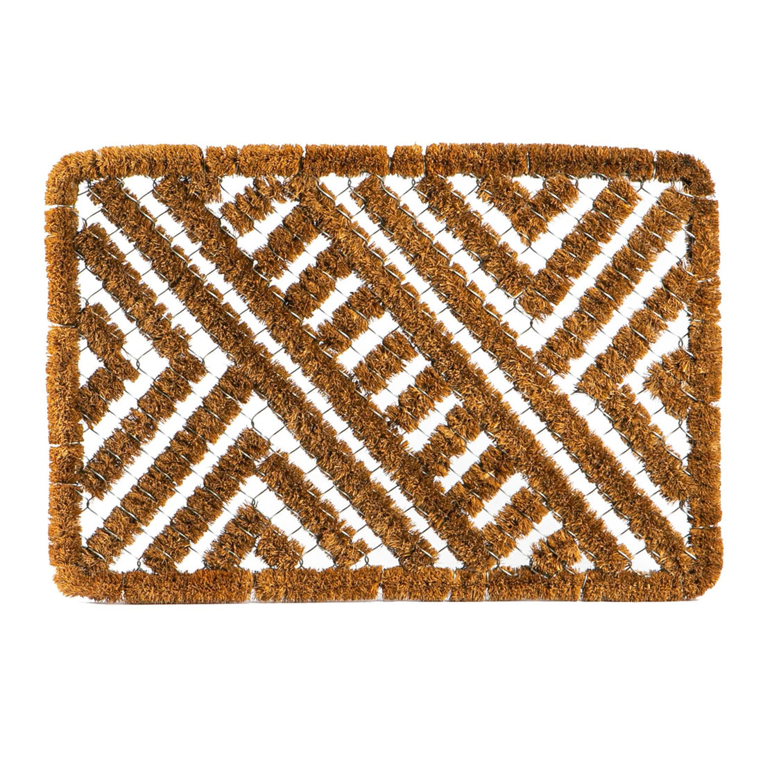 Nicola Spring Coir Scraper Door Mat - 60 x 40cm - Open