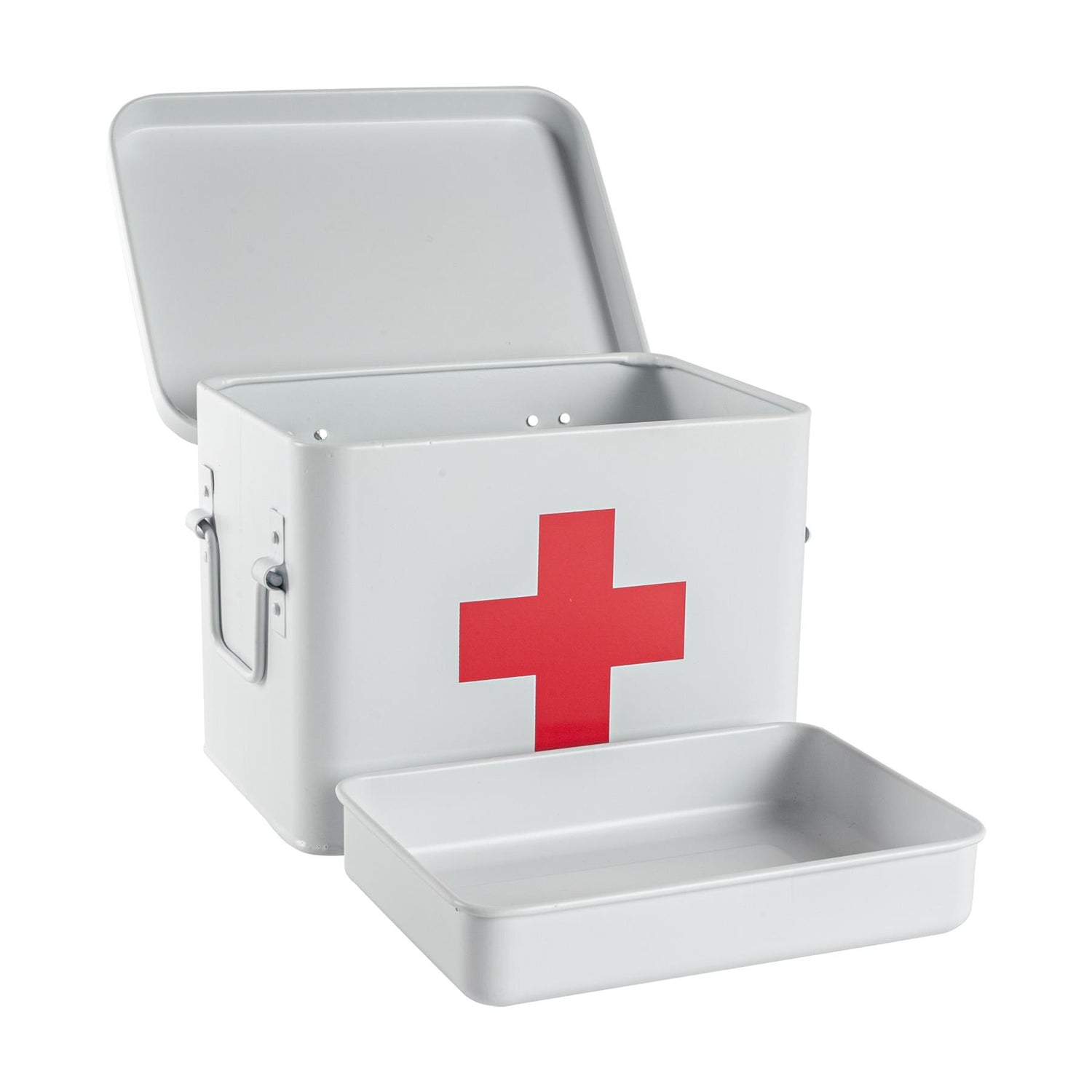 Harbour Housewares Vintage First Aid Storage Canister - White