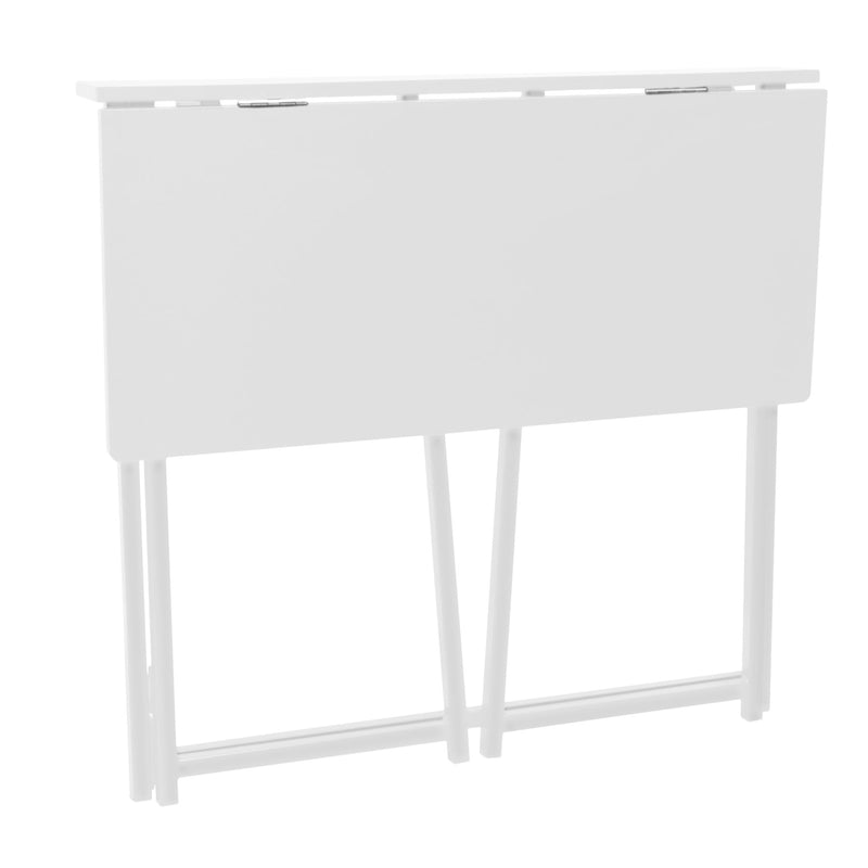 Harbour Housewares Folding Space Saver Desk - White