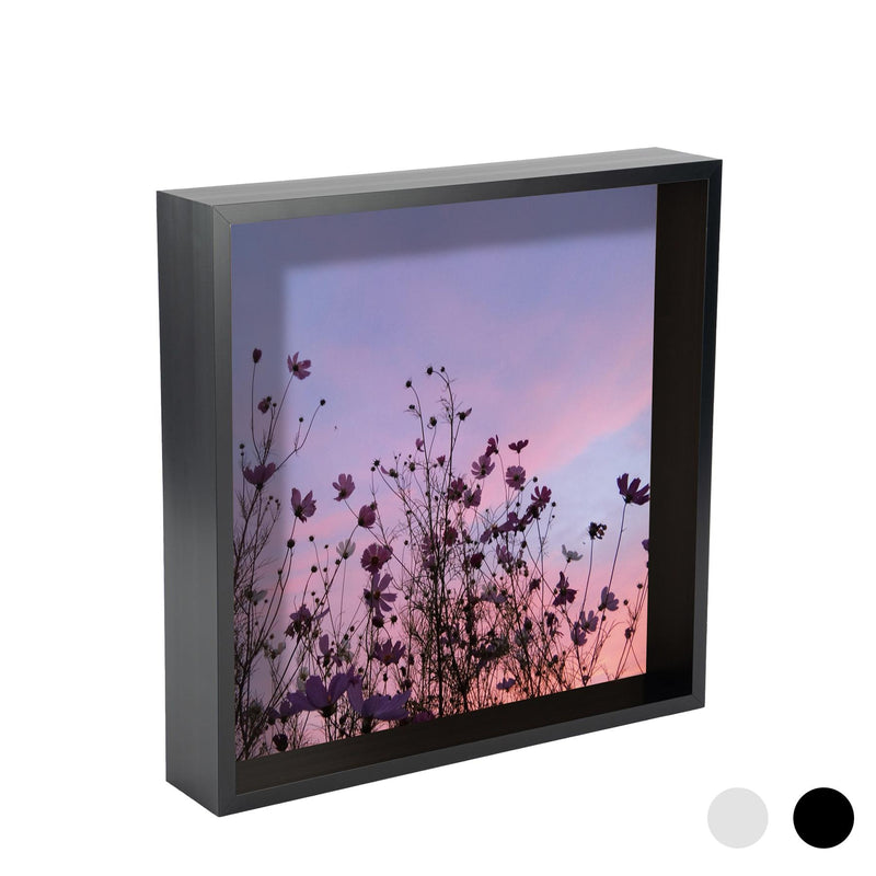 Nicola Spring Deep Box Photo Frame - 12 x 12 - Black
