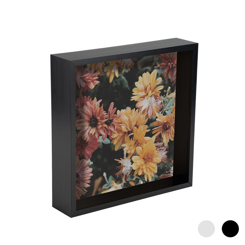 Nicola Spring Deep Box Photo Frame - 8 x 8 - Black