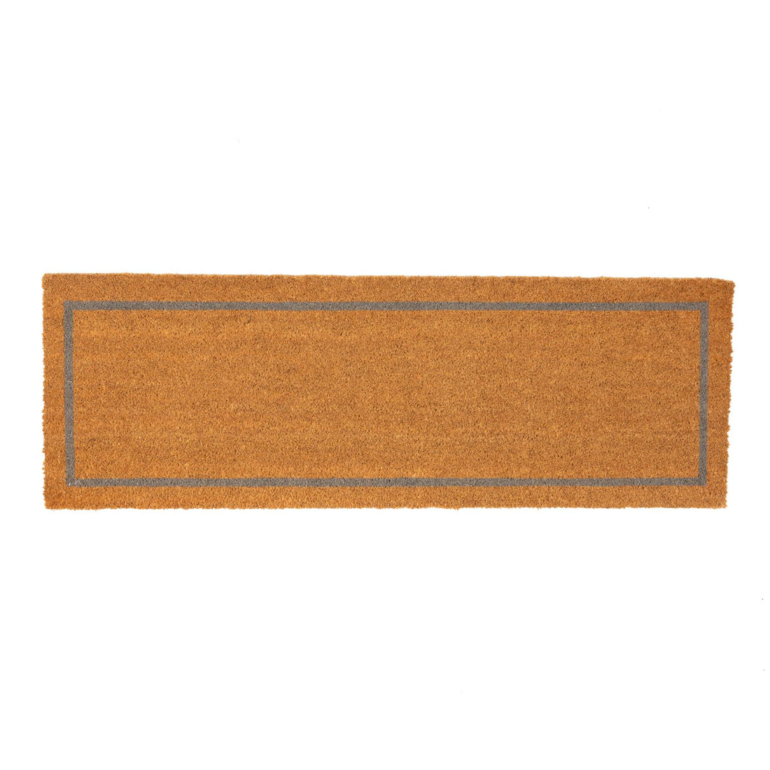 Nicola Spring Coir Double Door Mat - 120 x 40cm - Grey Inset