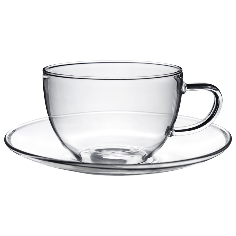 Argon Tableware Maximus Glass Cup and Saucer