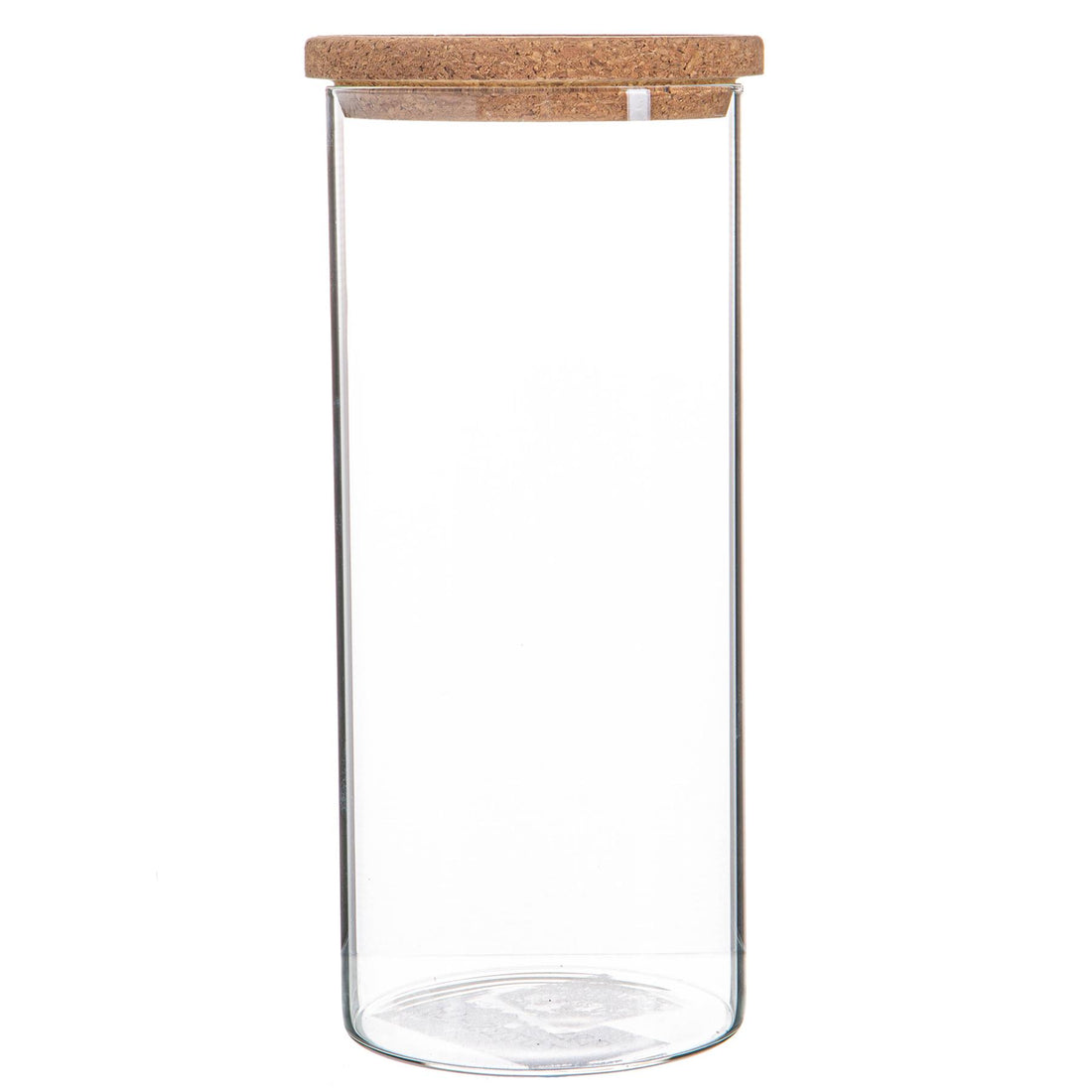Glass Storage Jar with Cork Lid - 1.5 Litre
