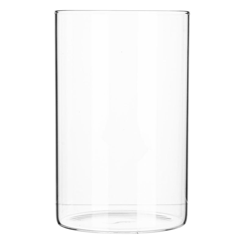 Argon Tableware Glass Storage Jar with Metal Lid - 1 Litre - Silver