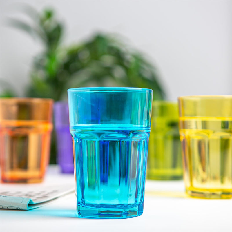 Rink Drink Coloured Highball Glass - 365ml - 6 Colours Available