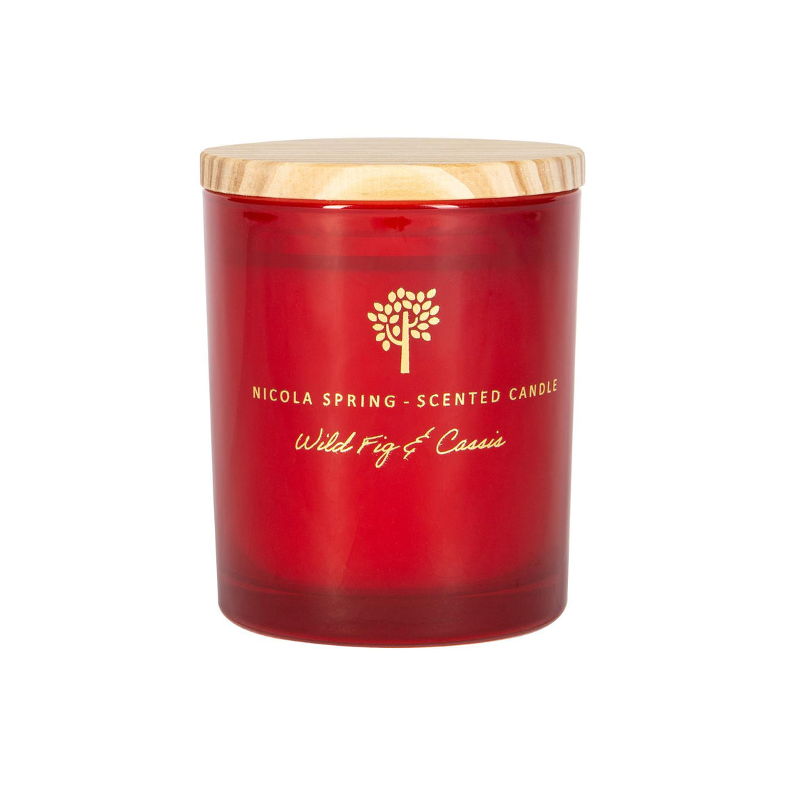 130g Wild Fig & Cassis Soy Wax Scented Candle - by Nicola Spring